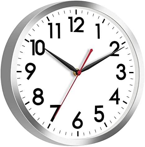 AKCISOT 12 Inch Wall Clock, Silent Battery Operated Analog Clock by Akcisot