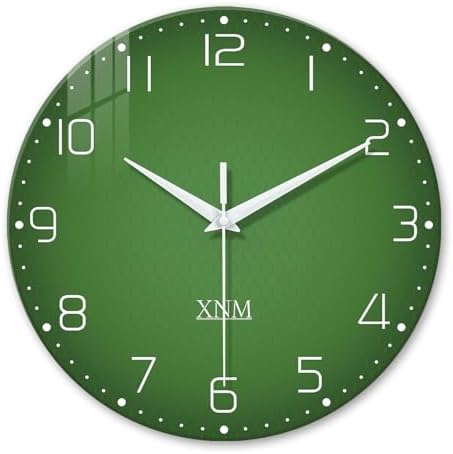 XNM Green Glass Wall Clocks Battery Operated16 Inches or Larger by XNMwallclock