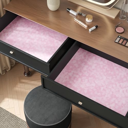 Mottled Pink Velvet Drawer Liner - Image 5