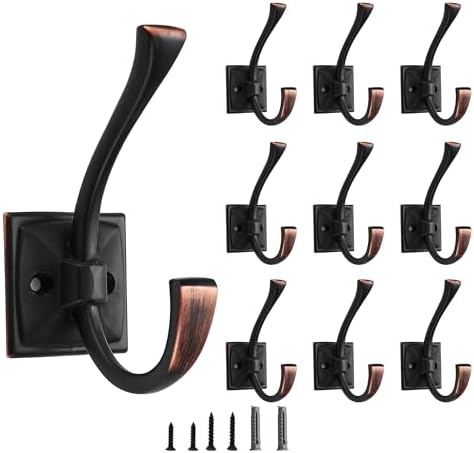 10 Pack Decorative Heavy Duty Towel Hooks by CABDM