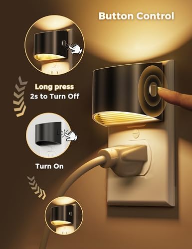 L LOHAS LED Night Lights Plug into Wall 2 Pack, Dusk to Dawn Nightlight - Image 4