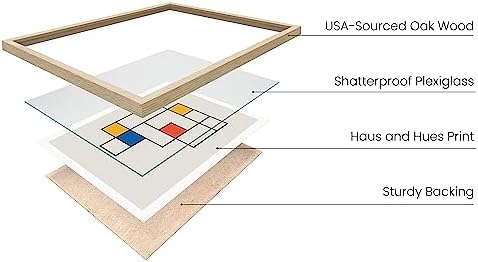 HAUS AND HUES Bauhaus Modern Mid Century Wall Art - Image 3