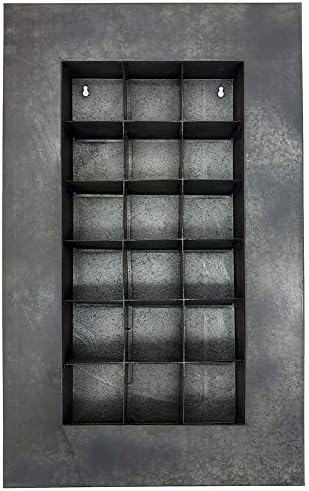 Modern Home Living Wall Galvanized Steel/Zinc Succulent Planter, Wall Mounted - Image 2