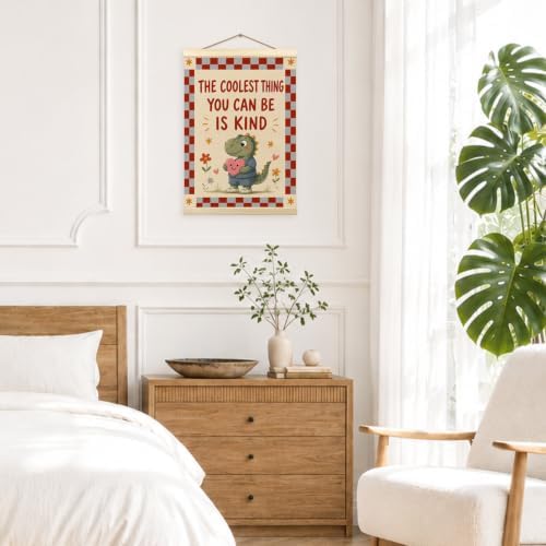 madalo Inspirational Dinosaur Nursery Wall Art Poster Hanger Frame 12x16 - Image 4