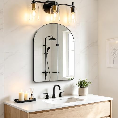 FORBATH Arched Bathroom Mirror 20x28 Inch, Bathroom Mirror Wall Mounted Modern by AvaMalis