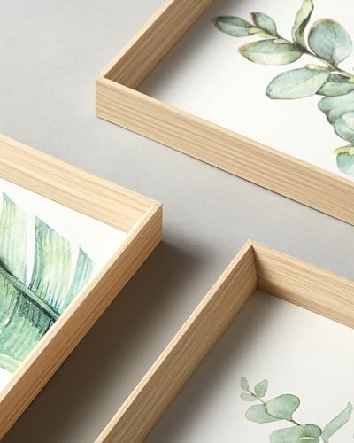 12x16IN Green Plant Eucalyptus Leaf Framed Wall Art - Image 2