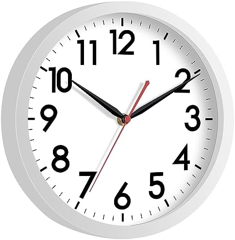 AKCISOT 12 Inch Wall Clock, Silent Battery Operated Analog Clock - Image 2