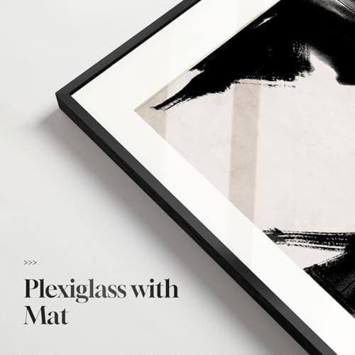 Framed Boho Black and White Abstract Wall Art - Image 6