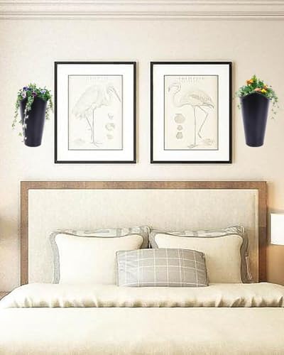 vensovo 2 Pack 12 Inch Galvanized Wall Planters - Image 5