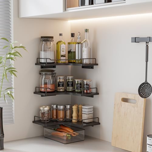 L-Shaped Corner Floating Shelves Wall Mounted Set of 3 - Image 5
