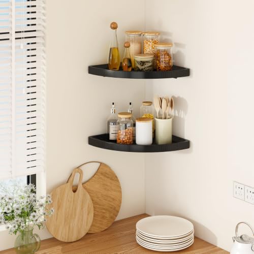 YMYNY Set of Corner Floating Shelves - Image 6