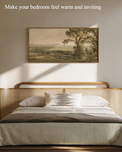 InSimSea Extra Large Framed Vintage Wall Art, Rustic Landscape - Image 2