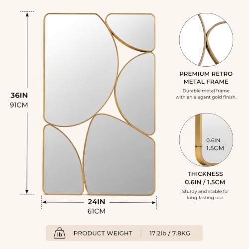 SHYFOY Antique Gold Mirror - Image 6