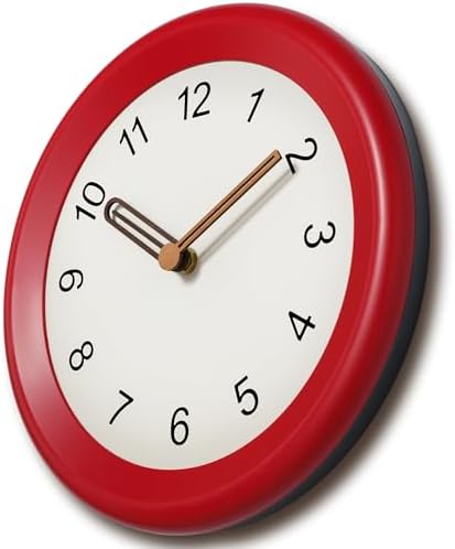 Mosewa 10" Wall Clock Silent Non-Ticking Battery Operated Wood Minimalist - Image 4