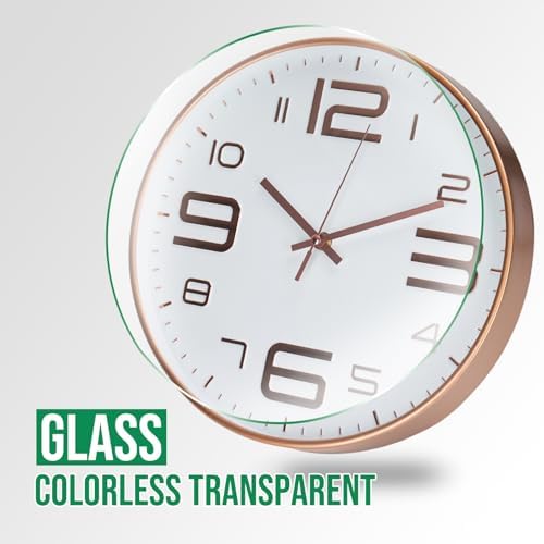 Wall Clock Modern Non-Ticking Battery Operated Silent Wall Clocks Simple Style - Image 5