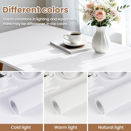 practicalWs White Contact Paper Peel and Stick Wallpaper Self Adhesive - Image 5