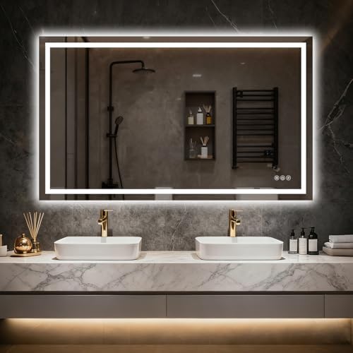 60"x 36" LED Bathroom Mirror by Clarityon