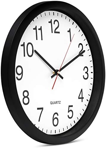 Bernhard Products Black Wall Clock, 2 Pack Silent Non Ticking - Image 6