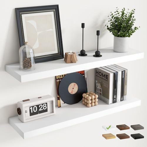 24 Inch Floating Shelves for Wall by Marsmiles
