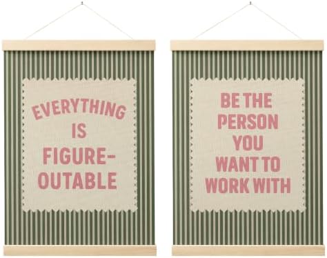 FGFK Positive Affirmations Wall Art Poster Hanger Frame 12x16 Inch by WelcometoFGFKhome