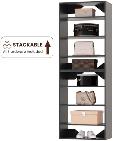 ROOMTEC 19.5" Shelf Short Tower Closet Unit, Modular Closet System - Image 7