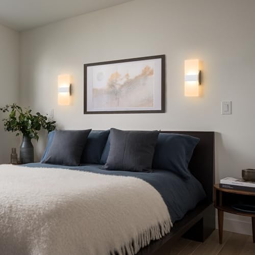 12 Inch Modern LED Wall Sconce, 5CCT Dimmable Indoor Wall Lights, 2700K-5000K - Image 2