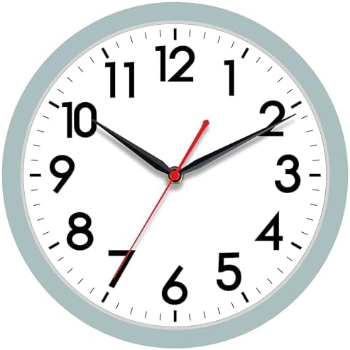 AKCISOT 12 Inch Wall Clock, Silent Battery Operated Analog Clock by Akcisot
