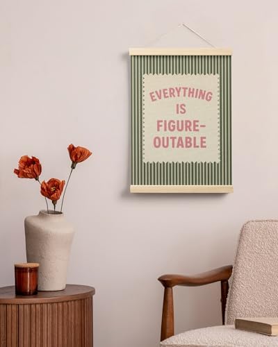 FGFK Everything Is Figureoutable Inspirational Wall Art Poster Hanger Frame - Image 4