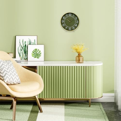 HZDHCLH 12 Inch Modern Wall Clock Battery Operated Silent Non Ticking - Image 4
