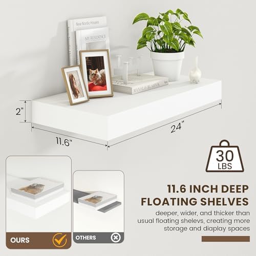 FLYJOE Deep Floating Shelves - Image 2