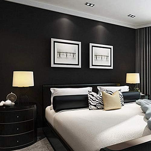 15.7" x 236.2" Black Wallpaper Self Adhesive and Removable Peel and Stick - Image 5