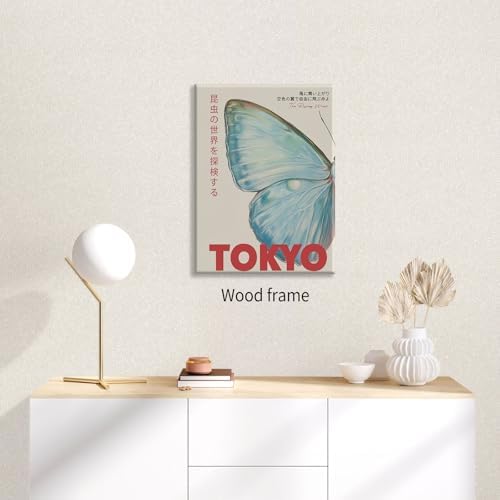 Japanese Nature Butterfly Poster Modern Minimalist Tokyo Art Wall Art Vintage - Image 4