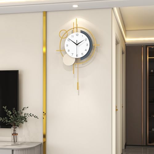 Wall Clock Decorative Pendulum Modern Wall Clock Battery Operated by CreativeWallClock