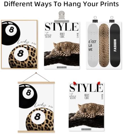 Cheetah Wall Art Leopard Room Decor Pictures Aesthetic Poster Trendy Prints - Image 7