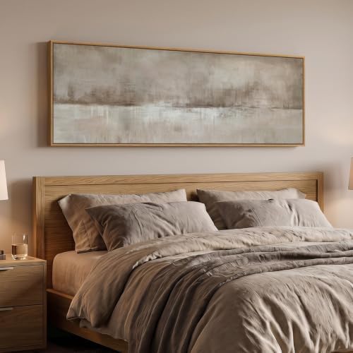 Large Framed Neutral Abstract Wall Art - Image 3
