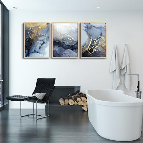 Natural Wood Framed Wall Art for Living Room Abstract Wall Decor for Bedroom - Image 5