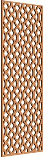 13 3/8"W x 34 3/8"H x 1/4"T Resort Decorative Fretwork Wood Wall Panels by EkenaMillwork