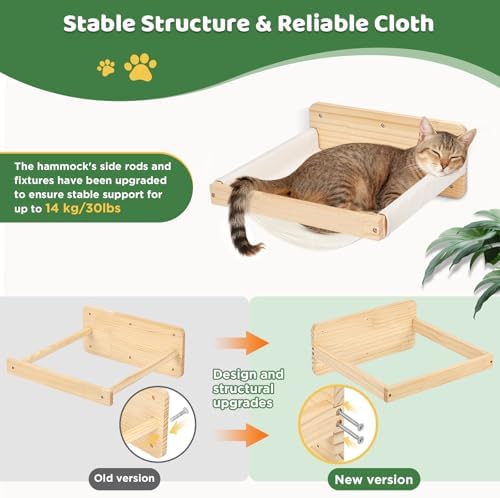 Cat Wall Shelves and Hammock Set, Cat Bridge - Image 6