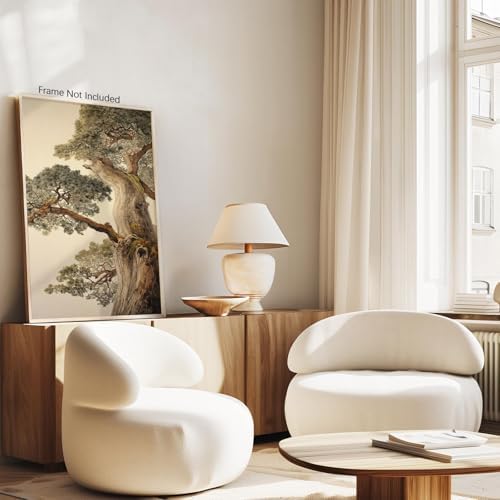 Vintage Japanese Pine Tree Wall Art Oriental Asian Tree Canvas Posters Japan - Image 7