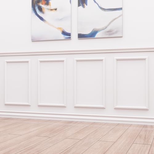 Peel and Stick Molding 4Set 16X24IN, Picture Frame Molding Paintable by Yandyn