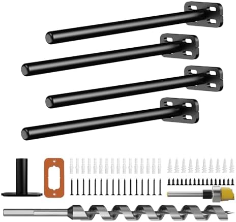 4pcs Wall Shelf Brackets Heavy Duty Floating Shelf Bracket Hidden, Invisible by Crafterspirit
