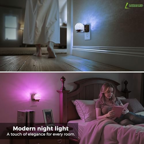 L LOHAS LED Night Lights Plug Into Wall, Dusk to Dawn Sensor - Image 7