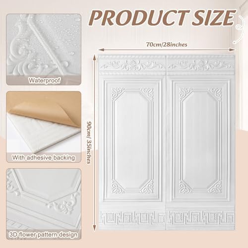 Nuanchu 10 Pcs 35 x 28 Inch Ceiling Tiles Peel and Stick - Image 2
