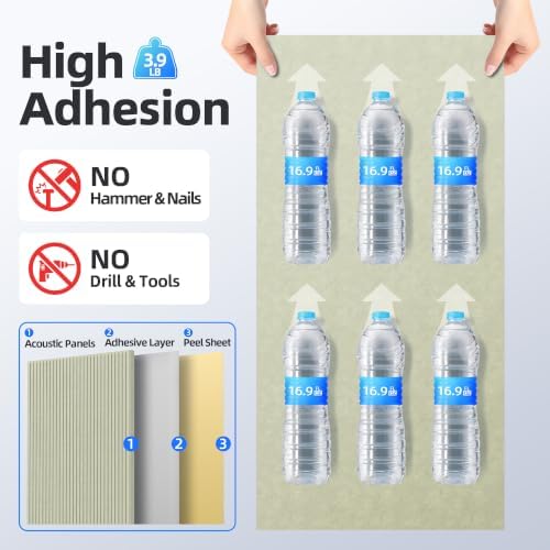 8 Pack High Density Large Acoustic Panel Sound Absorbing - Image 4