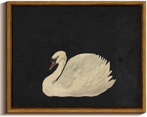 VIYYIEA Framed Wall Art for Living Room, Swan Pictures Wall Decor by VIYYIEAART