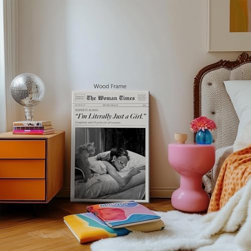 Trendy Newspaper Wall Art 12x18in Wooden Framed Fashion Black and White Decor - Image 4