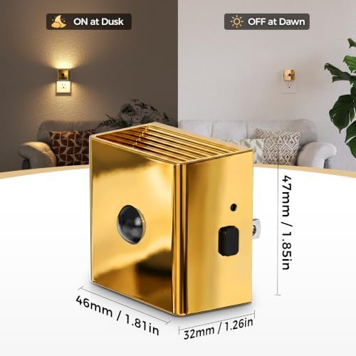 DORESshop LED Plug in Night Light, Motion Sensor Dusk to Dawn Night Light - Image 5