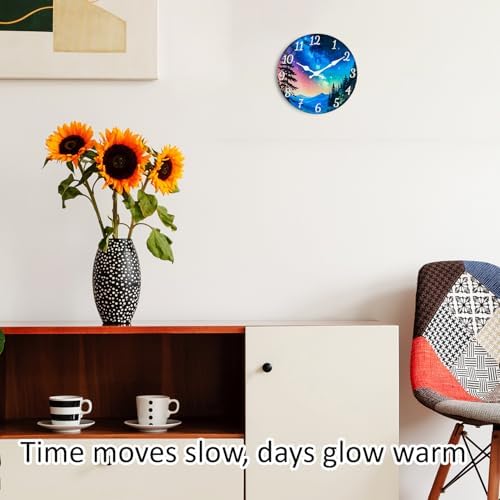 Glass Wall Clock Battery Operated - Image 2