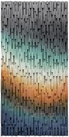 LIUZEYUE Large-Scale Wood Wall Art Featuring Architectural Wood Strips - Image 2