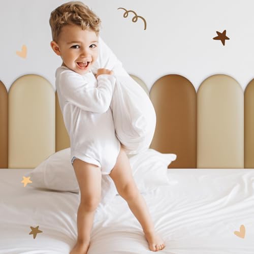 Jetec 4 Pcs Kids Wall Padding Panels, 1.18 Inch Thick Foam Wall Protector - Image 5